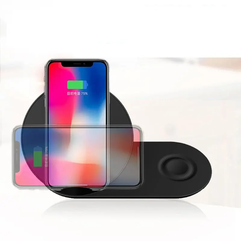 

Youbina 2in1 QI Wireless Charger fast charging Stand for iPhone X 8 xr xs max apple watch Samsung watch