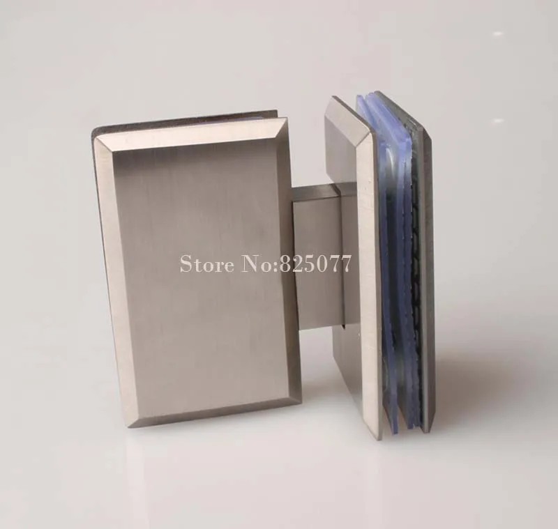 

Free shipping Brushed 180 Degrees open Stainless Steel 304 Wall Mount Glass Shower Door Hinge Hypotenuse Hinge HM160