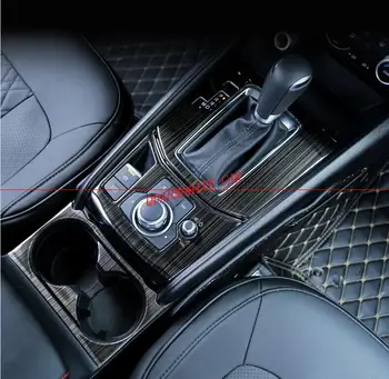 

QDAEROHIVE Car stainless steel Inner Gear Shift Box Panel Cover Trim for Mazdas CX-5 CX5 3 colors