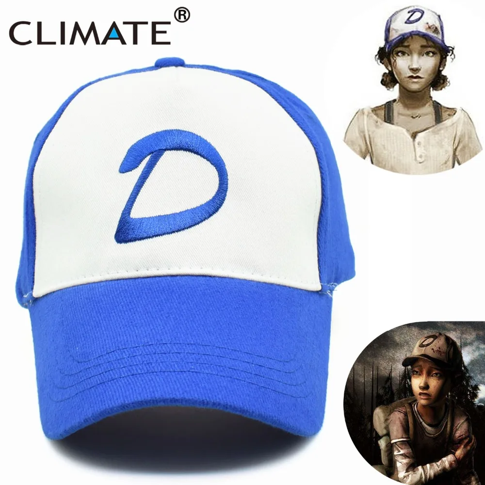 

CLIMATE The Walking Die Game Girl Clementine Clem's Caps Adjustable Women Zombie Killer Summer Cool Trucker Baseball Caps Hats
