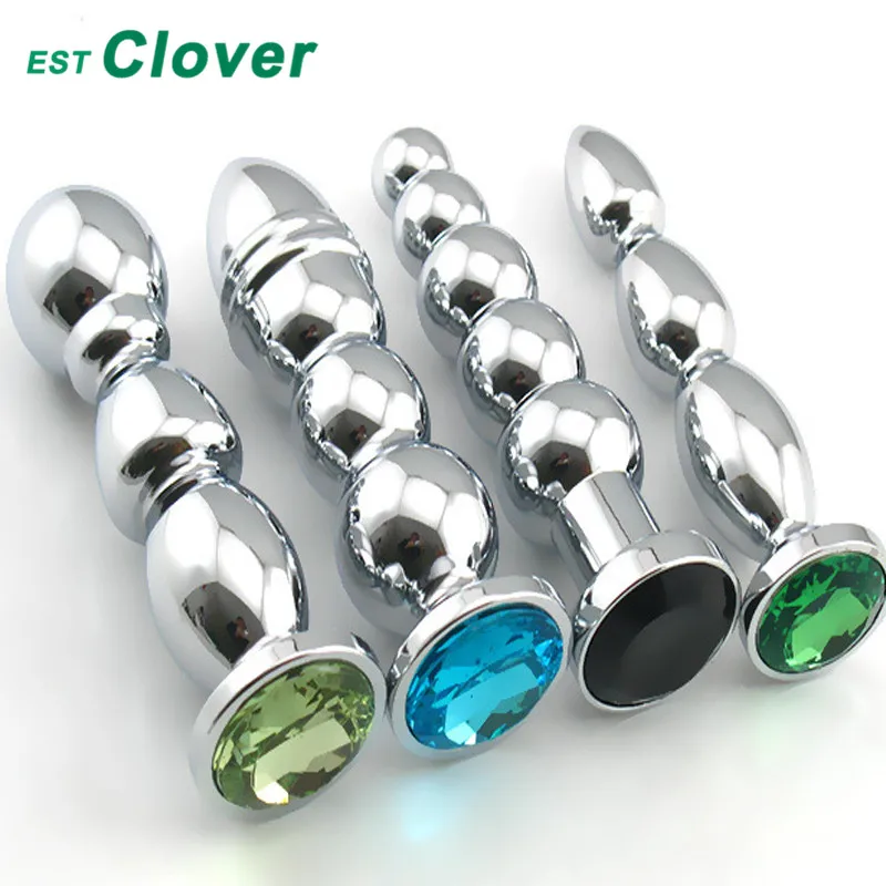  EST Clover Anal Plug Anal Dildo Sex Toys For Men Anus Beads Butt Plug R02