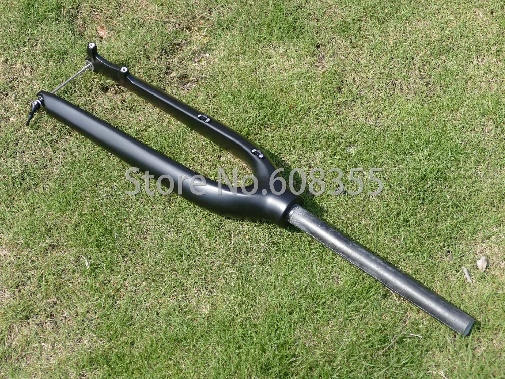 

UD 3k Carbon Matt Glossy 29er Mountain Bike MTB Fork 1 1/8" Straight + Titanium Quick Release Skewer