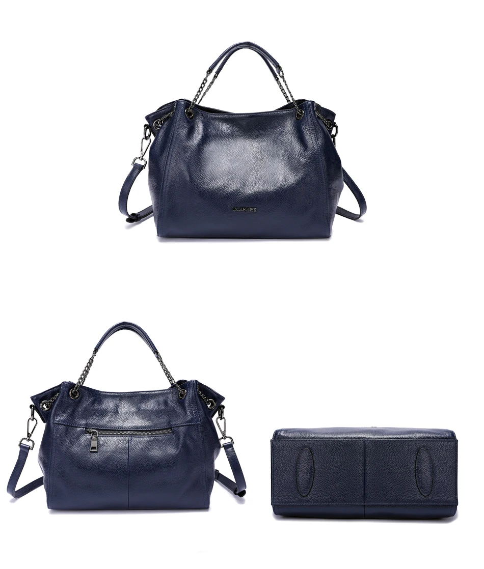 LY. TUBARÃO bolsa feminina de couro legítimo