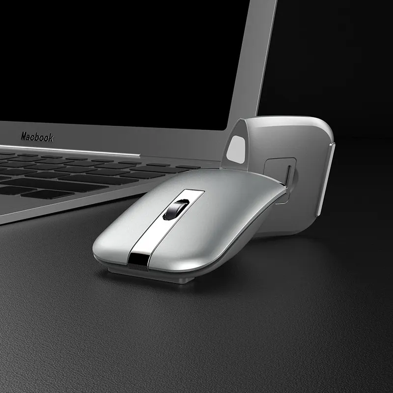 2,4G беспроводной/Bluetooth двойной режим 2 в 1 мышь портативный компьютер 1600 DPIOptical мышь Складная мышка мини складные мыши для ноутбука