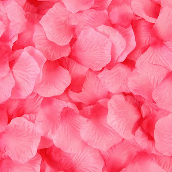 500 шт красивые шелковые лепестки роз для романтические украшения для свадьбы искусственные розы 16 цветов для Свадебная дорожка ковер стол - Цвет: Gradient Rose Red