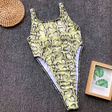 Страуса новые удобные Соединенные женские змеиный принт Нижнее Белье Пижамы сексуальная бразильская летняя пляжная одежда