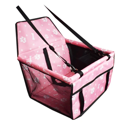 A Pink Переноска для домашних собак, Автомобильная подушка для сиденья, безопасная переноска для дома, для собак, складывающиеся толстые Домашние животные, кошка, собака, чехол для автомобильного сиденья, сумка для транспортировки, гамак, вещи - Цвет: A Pink