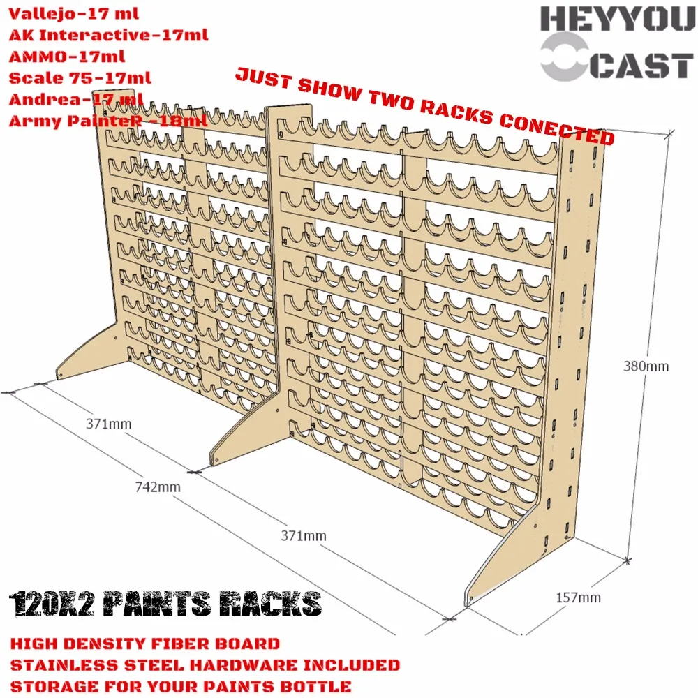 PAINTS RACK FOR Vallejo 
