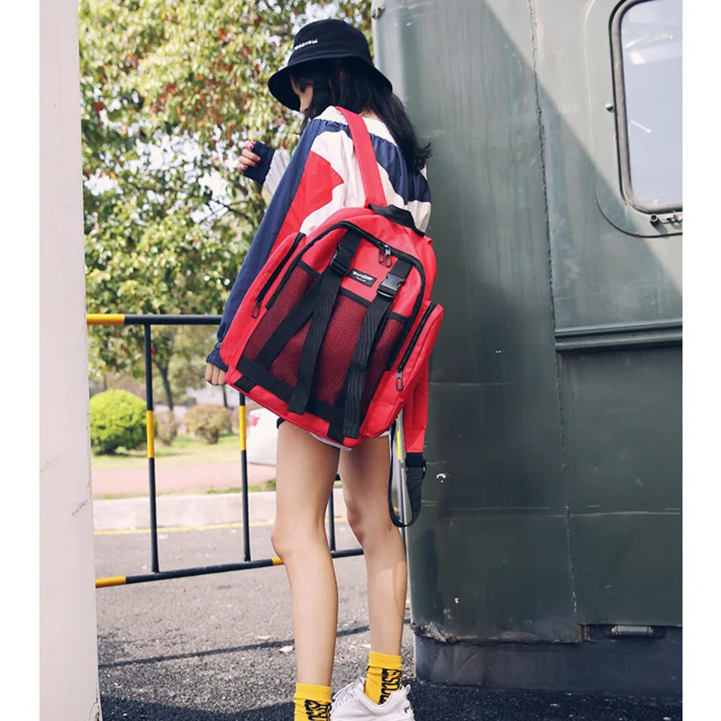 2018 mochilas de hombre y mujer de nailon a prueba de agua bolsas de retazos de gran capacidad Mochila De estudiante Mochila de viaje Mochila T