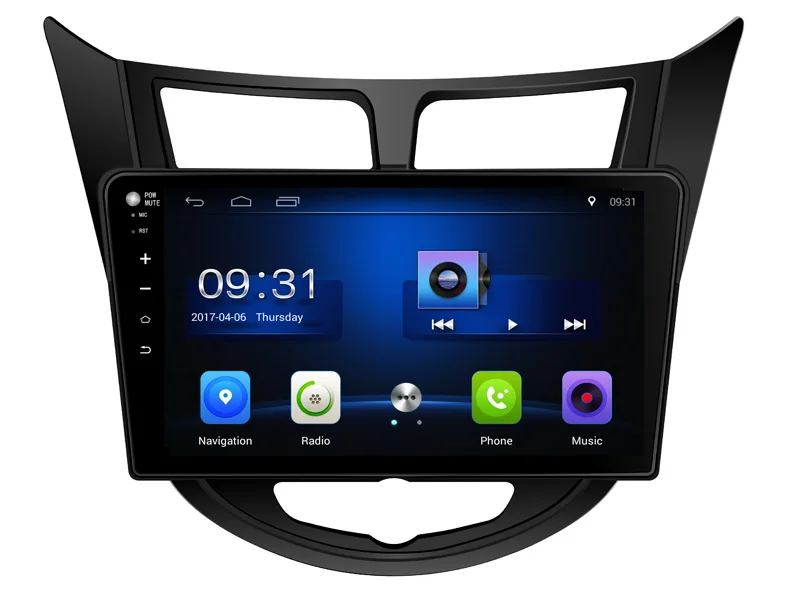 Автомобильный GPS-навигатор 2 + 32 ГБ Android 7 0 для Hyundai Solaris Verna Accent 2011-2013 с радио BT USB