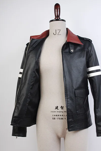  Alex Mercer Prototype Action Gaming Black PU Leather Jacket Coat Hoodie Cosplay Costume For Men Fre
