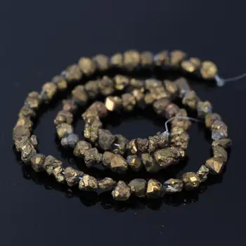 

15.5"Strands Gold Titanium Coated Raw Crystal Quartz Drusy Geode Nugget Rubble Chip Loose Beads Necklace Jewelry Supplies