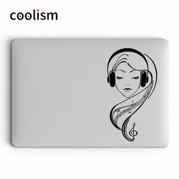 

Music Pretty Girl Vinyl Laptop Sticker for Apple MacBook Pro Air Retina 11 12 13 14 15 inch for Xiaomi HP Mac Book Skin Decal