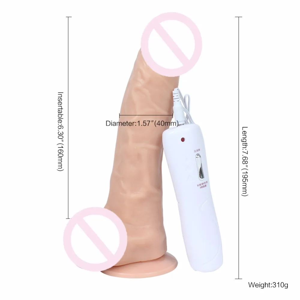 6 Speed Powerful Rotation Vibrating Dildo Realistic Penis Dildo Vibrator with Strong Suction Up Adult Sex Toys for Women