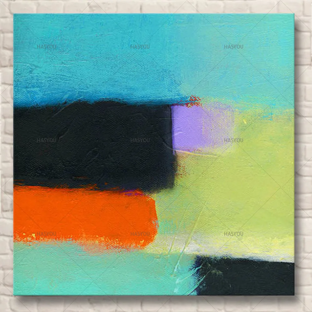 

Oil Painting On Canvas Handmade Canvas Abstract Hand painted Canvas Modern Art Decor for Living Room Wall Art Blue Nordic Decor
