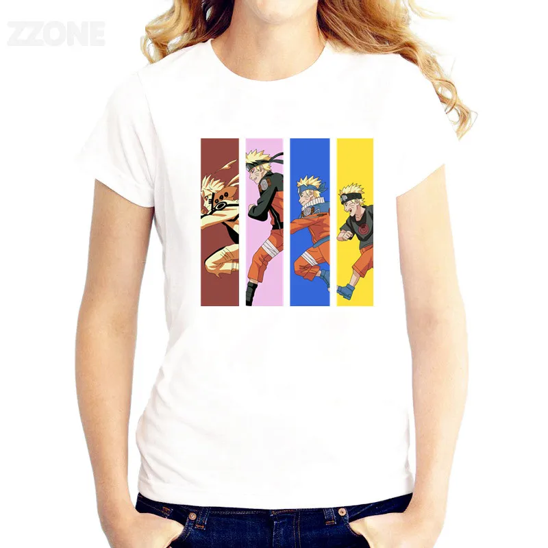 

growing up Naruto T-shirt Women Printed Good Quality TShirt Short Sleeve T-shirts O-Neck Fashion Tee Shirts HWP4525