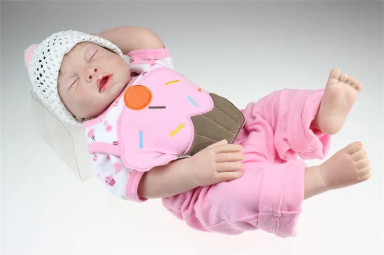 Кукла реборн силиконовая 100% дюйма 50 см|baby real|alive dollsreborn baby doll |