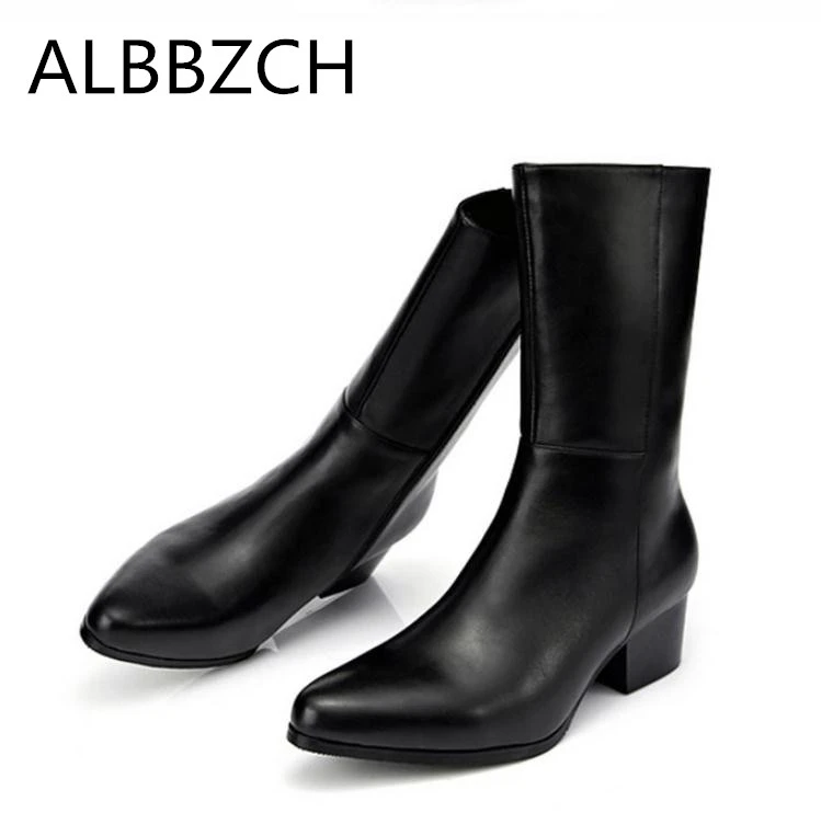 mens knee high dress boots