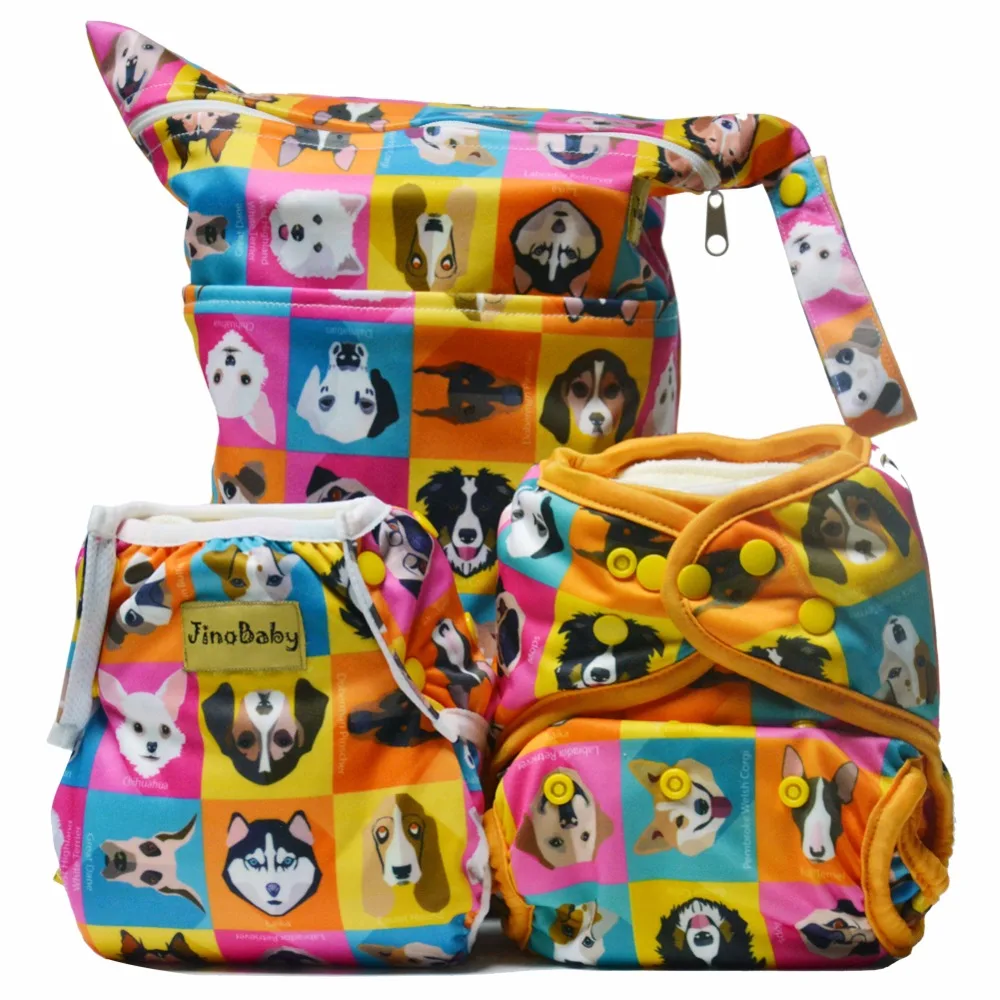 

Doggies Party Purrrrfect O.N.E. Bamboo Diaper Pants (Fitted Diaper+Baby Swimming Diaper+Dry Wet Bag)