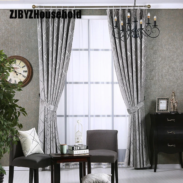 Estilo Europeo simple de la moderna Cortinas para sala de estar ... Estilo Europeo simple de la moderna Cortinas para sala de estar ...