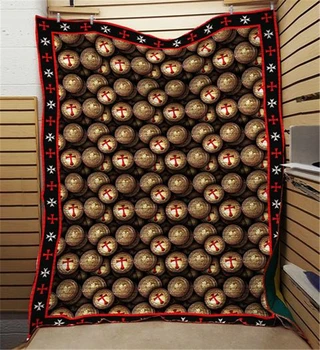 

Summer 3D Printed knights Temp Quilt Blanket For Kids Adults Bedding Throw Soft Warm Office Thin Blanket Cotton Quilt King Size