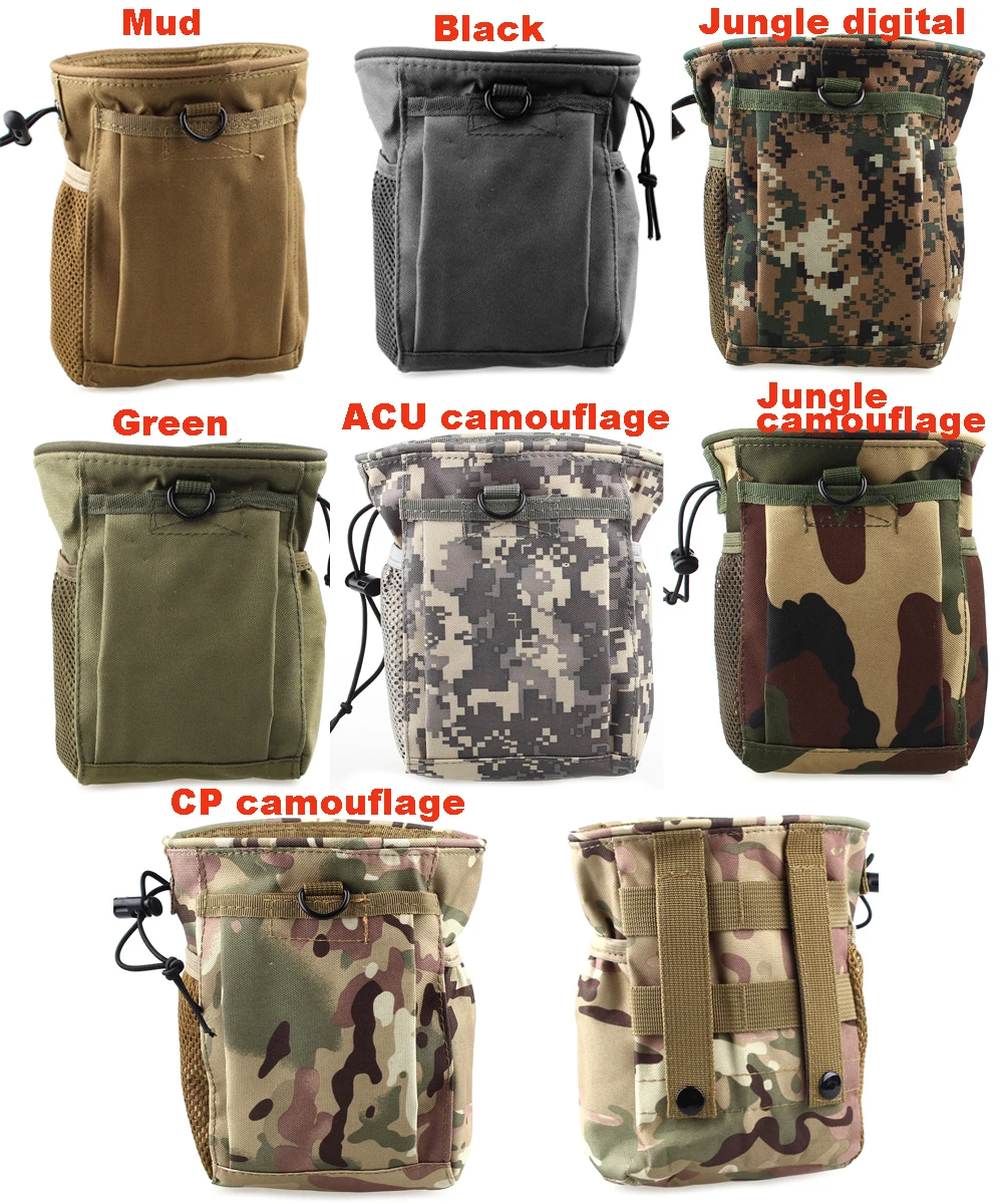 New Large Capacity Waist Molle Military Tactical Airsoft Paintball New Large Capacity Waist Molle Military Tactical Airsoft Paintball Hunting Folding Mag Recovery Dump Pouch In Climbing Bags From Sports Entertainment On