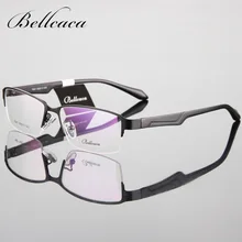 Bellcaca Eyeglasses Spectacle Frame Men Computer Optical Glasses Prescription For Male Transparent Clear Lens Armacao de BC099