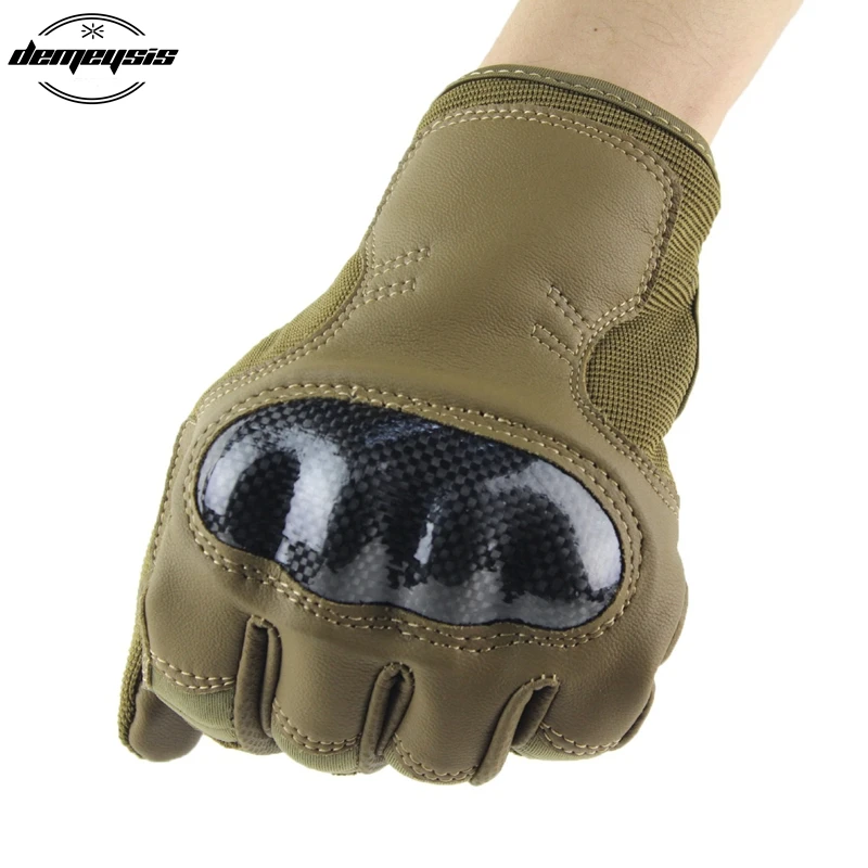 Тактические перчатки военные армейские принадлежности для страйкбола пейнтбола полиция углерод с твердыми костяшками боевой полный