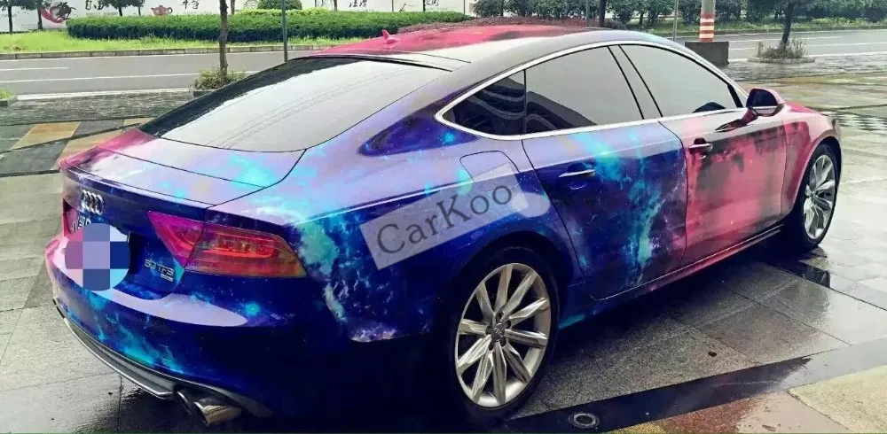 Стиль пользовательское Галактическое покрытие с наклейками на автомобиль камуфляжная виниловая пленка автомобильная пленка с воздушным выпуском бомба стикер для автомобиля