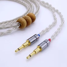 2.5 M de Alta Qualidade 8 núcleos de Oi-End 5N OCC Prata banhado a cabo de Atualização do Fone De Ouvido para Oppo PM-1 PM-2