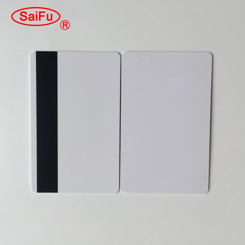 50X/lot Blank Inkjet PVC Card with 1/2'' HiCo 3-Track Magnetic Stripe for access control door key system both sides printable