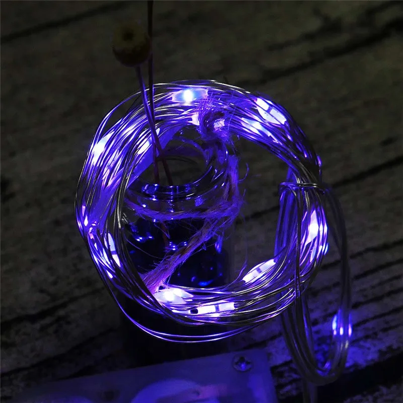 

2M 20LED Button Cell Battery Powered Light String Copper Wire Fairy String Lights Lamps for Xmas Holiday Wedding BBQ Party Decor