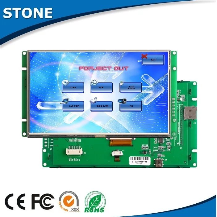 tft lcd display code mplab made in china