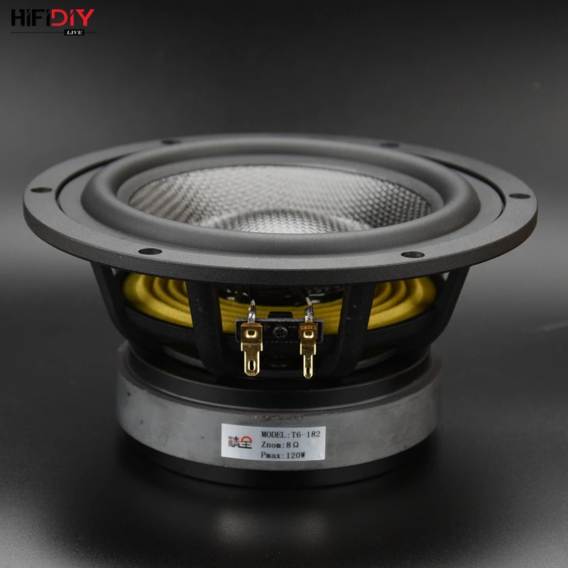 HIFIDIY живое аудио 7 1 дюйма 6 5 &quotнизкочастотный динамик 8OHM 120 Вт литой алюминиевый