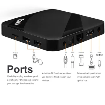 

TX3 Max Smart TV Box Android 7.1 S905W Quad Core 2G+16G H.265 2.4GHz Wifi 4K HD BT Set-top Box Mini Media Player receiver