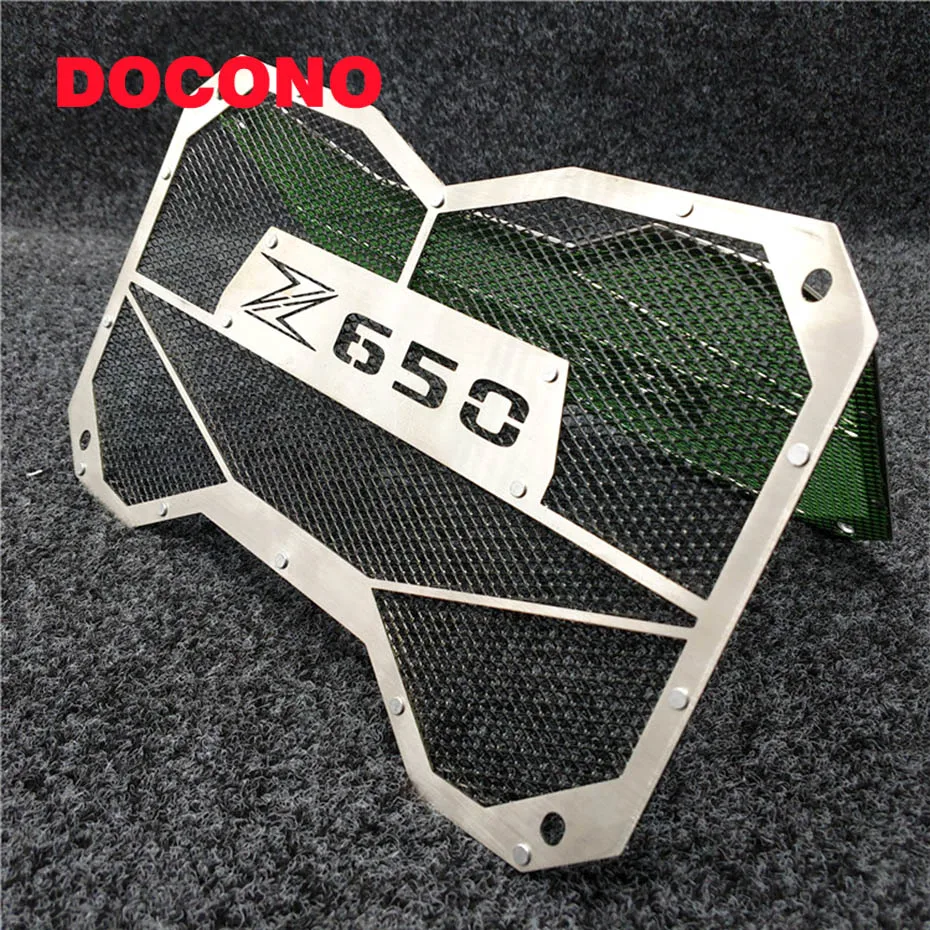 

DOCONO 2018 New Arrival Stainless Steel Motorcycle Radiator Grille Guard Cover Protector For Kawasaki z650 Z650 Z 650 z 650 2017