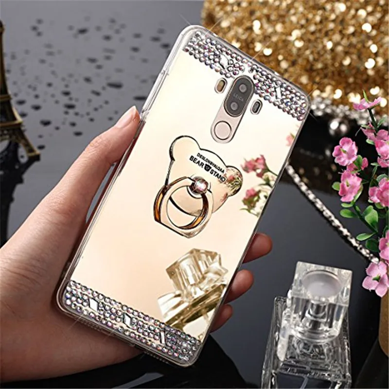 

Mirror holder Case cover for Huawei mate 10 lite honor 10 p9 lite mini Y6 Pro 2017 Nova Lite 2017 P Smart 7c 7a pro redmi note 7