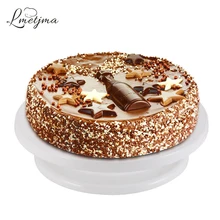 LMETJMA 12 дюймов Виниловый проигрыватель для торта PP Виниловый проигрыватель вращающаяся подставка для украшения торта аксессуары для украшения торта KC0172