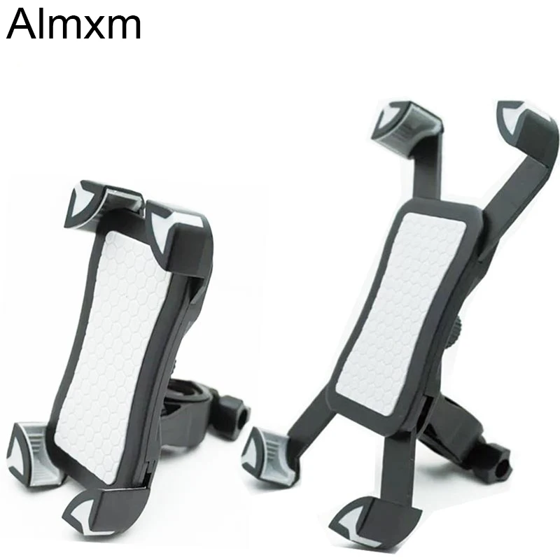 

Almxm Motorcycle Phone Holder Stand Motorbike Rearview Mirror Mount Bracket with Edge Protector for Samsung Huawei Xiaomi LG