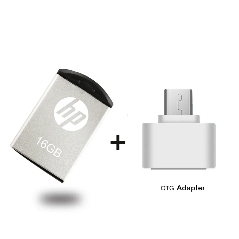 USB флеш накопитель HP 16 ГБ металлическая карта памяти Mini v222w Micro M2 музыкальный диск