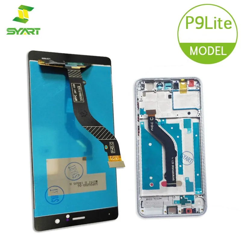 

SYART Replacement For 5.2" Huawei P9 Lite LCD Display Black/White/Gold Touch Screen with Frame No Dead Pixel smartphone glass