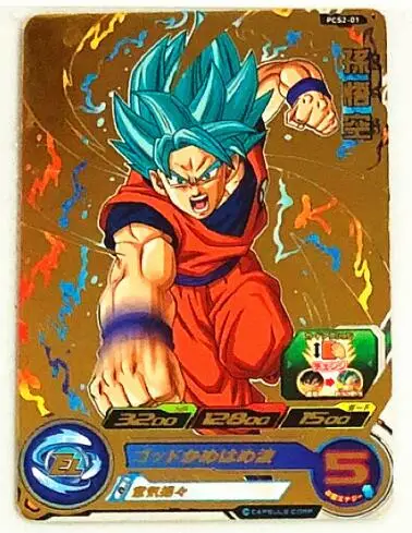 Япония Dragon Ball Hero Card PCS1 7 игрушки Goku Хобби Коллекционные игры Коллекция аниме-открытки - Цвет: 2