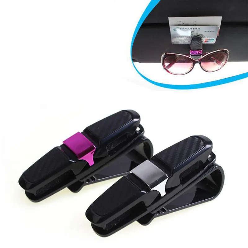 Auto Fastener Sun Visor Clip Holder For Reading Glasses Sunglasses Eyeglass Card Pen Sunglass Car Styling | Автомобили и