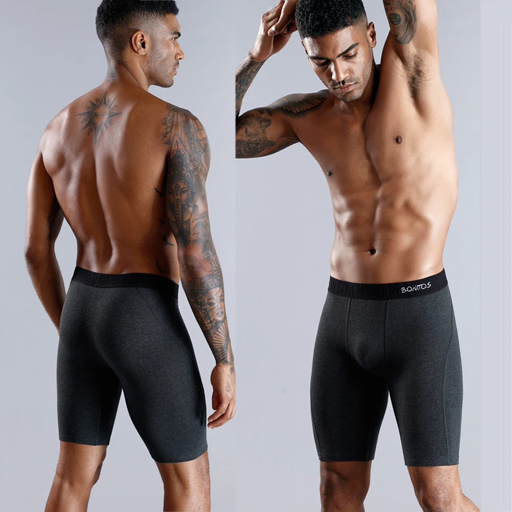 Men Boxer Underwear Long Men Boxer Underwear Men Underware Boxer Shorts Mens Cotton Long Leg Boxers Underpants for Brand Quality Sexy Pouch Panties