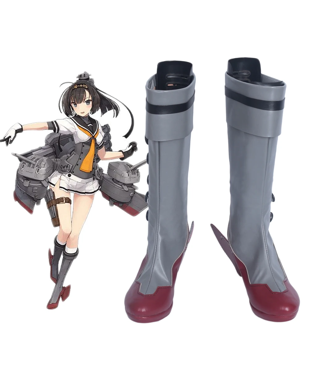 

Kancolle Akizuki Shoes Cosplay Kantai Collection Akizuki Cosplay Boots Shoes Custom Made Any Size