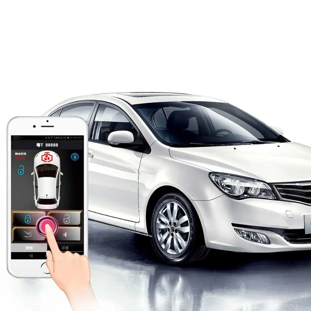  Auto Smartphone Start Stop Engine System With Bluetooth Keyless Entry Car Security Alarm System Cen
