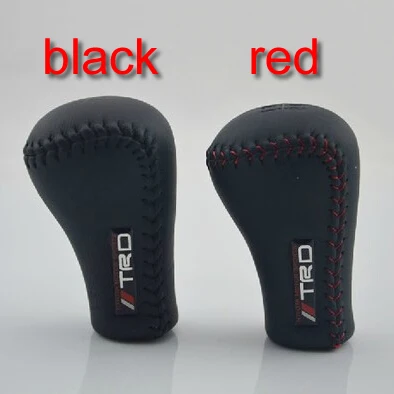 

TRD Universal PU Leather Gear Shift Knob Gearshift Shifter Stick Lever Headball MT Pen POMO ARM MOMO for TOYOTA