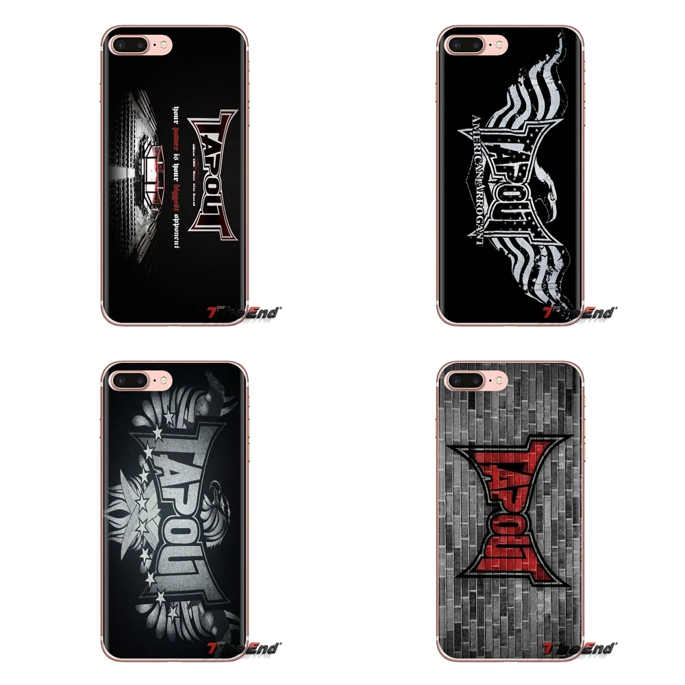 TPU Transparent Shell Cover For Huawei Mate Honor 4C 5C 5X 6X 7 7A 7C 8 9 10 8C 8X 20 Lite Pro Tapout Flames ufc mma Logo Badass |