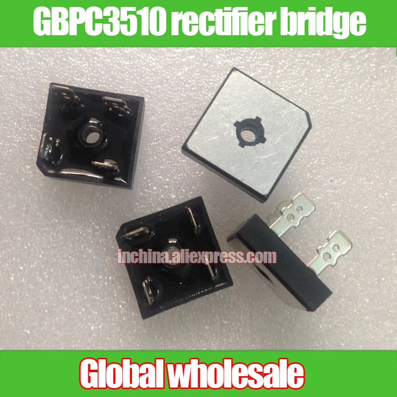 

Free shipping GBPC3510 rectifier bridge / rectangular bridge pile 1200V 35A / GBPC3510 BRIDGE RECTIFIER