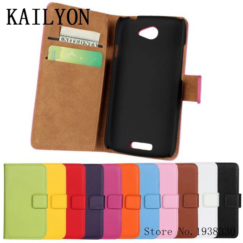 

KAILYON Luxury Genuine Leather Case For HTC One S Z520e Wallet Design Flip Stand Book Style Original Phone Cover Bags With Card